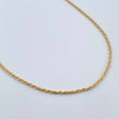 Rope Chain 1.7gr / 17.7in / 18K Gold +3 &