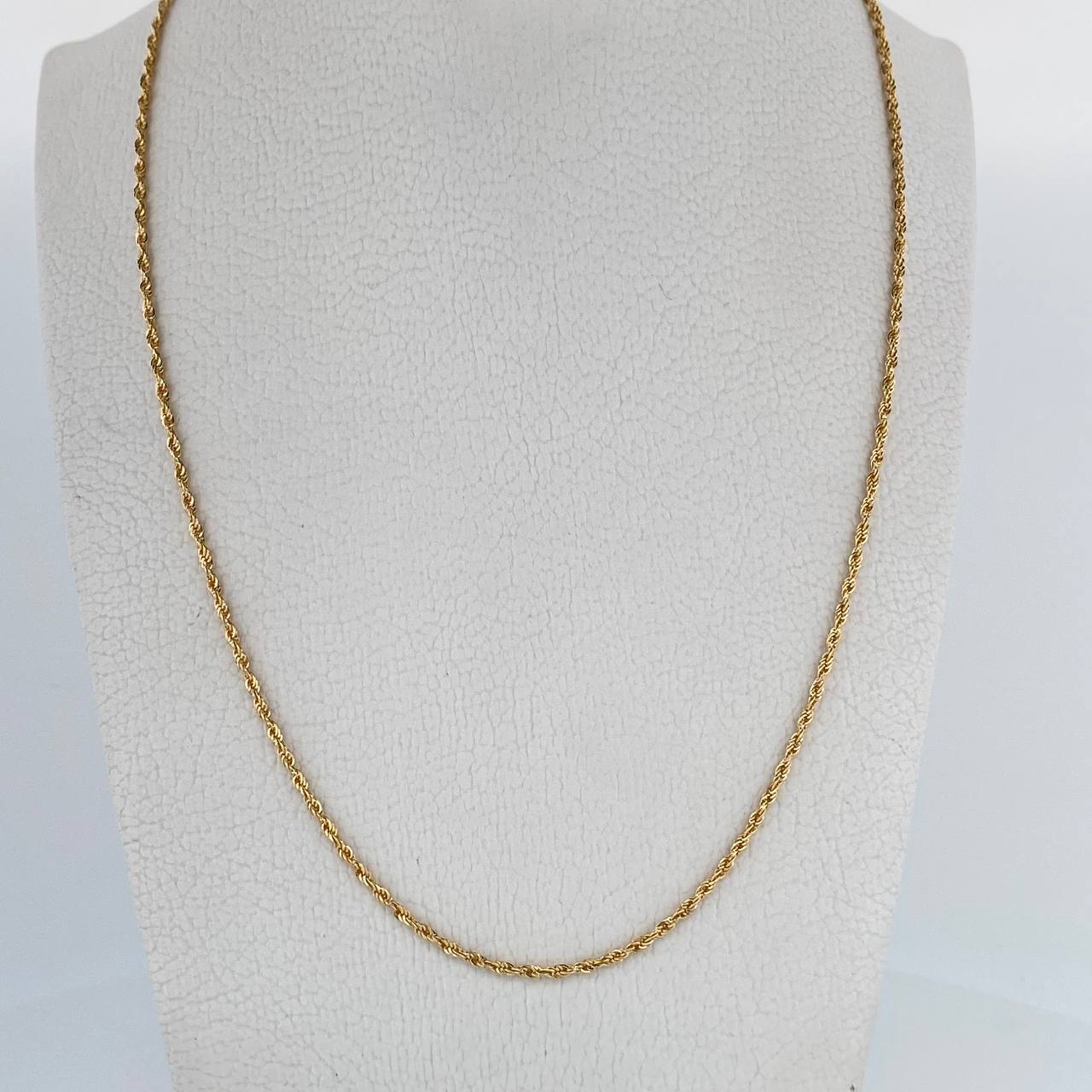 Rope Chain 1.65gr / 17.7in / 18K Gold +3$