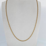 Rope Chain 1.7gr / 17.7in / 18K Gold +3 &