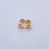 Topos Colibri 0.85gr / Circones Colores Oro Amarillo 18K &