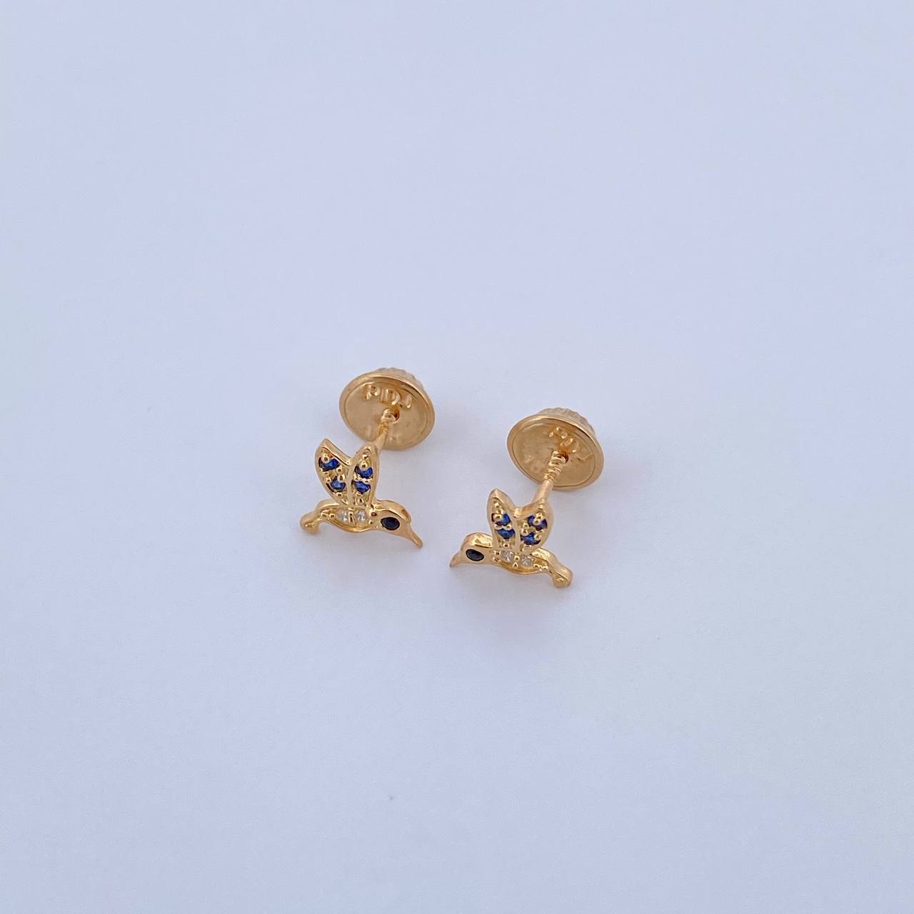Topos Colibri 0.8gr / Circones Negro Azules Blancos Oro Amarillo 18K &