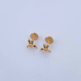 Topos Colibri 0.8gr / Circones Negro Azules Blancos Oro Amarillo 18K &