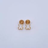 Topos Silueta Oso Ts 0.55gr / Liso Oro Amarillo 18K &