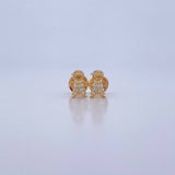 Topos Niño 0.75gr / Circones Blancos Oro Amarillo 18K &