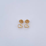 Topos Silueta Corazon 0.5gr / Lisa Oro Amarillo 18K &