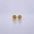 Topos Mandala 0.7gr / Circon Verde Oro Amarillo 18K &