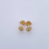 Topos Mano Hamsa 0.8gr / Circones Verde Blancos Oro Amarillo 18K &