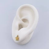 Topos Corona Real 0.8gr / Circones Blancos Verdes Oro Amarillo 18K $