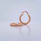 Candongas Zion 2.55gr / 2.3cm / Resorte Oro Rosa 18K &