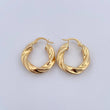 Candongas Sienna 4.4gr / 2.4cm / Entorchadas Oro Amarillo 18K &