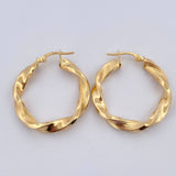 Nico Hoop Earrings 4.3gr / 1 1/4 in / 18K Gold