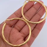 Candongas Lore 6.15gr / 5cm / Entorchadas Oro Amarillo 18K &
