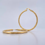 Candongas Lore 6.15gr / 5cm / Entorchadas Oro Amarillo 18K &