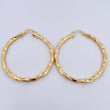 Candongas Mai 6.05gr / 5cm / Rayadas Oro Amarillo 18K &