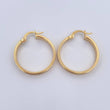 Hoop Earrings Maura 2.55gr / 2.6cm / 18K Yellow Gold &