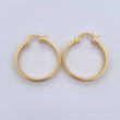 Hoop Earrings Maura 2.4gr / 2.6cm (1.0in) / 18K Gold &