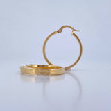 Hoop Earrings Maura 2.55gr / 2.6cm / 18K Yellow Gold &