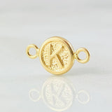 Charm Letter K 0.4gr / 1/2 in / 18K Gold