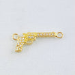 Charm Gun Weapon Dense 0.85gr / 3/4 in / 18K Gold