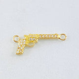 Charm Gun Weapon Dense 0.85gr / 3/4 in / 18K Gold