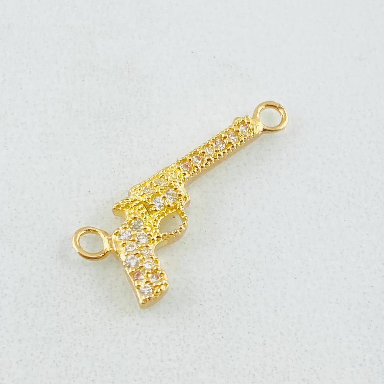 Charm Gun Weapon Dense 0.85gr / 3/4 in / 18K Gold