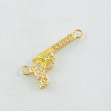 Charm Gun Weapon Dense 0.85gr / 3/4 in / 18K Gold