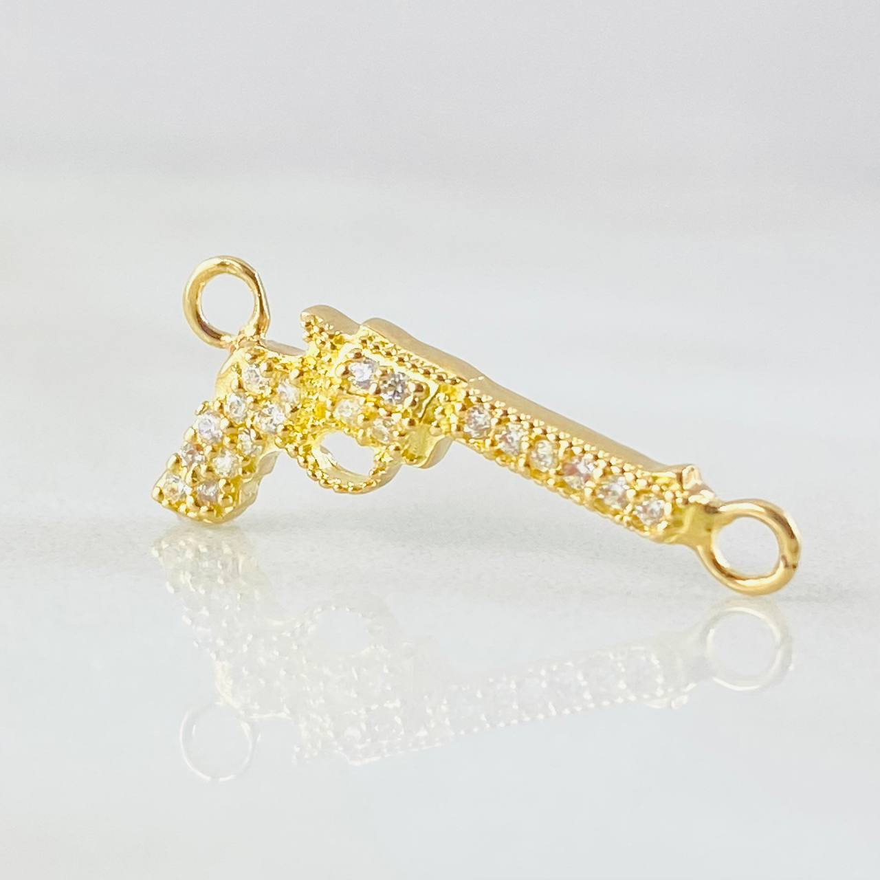 Charm Gun Weapon Dense 0.85gr / 3/4 in / 18K Gold
