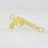 Charm Gun Weapon Dense 0.85gr / 3/4 in / 18K Gold