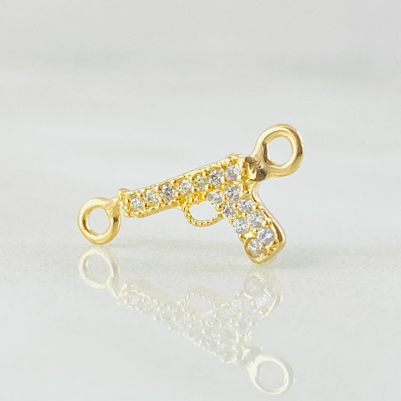 Charm Gun Weapon Dense 0.55gr / 3/4 in / 18K Gold