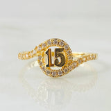 Anillo Esfera 15s 2.2gr / T7 / Oro Amarillo 18K