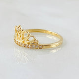 Ring 15s Wavy Feathers 1.95gr / Size 7 1/4 / 18K Gold