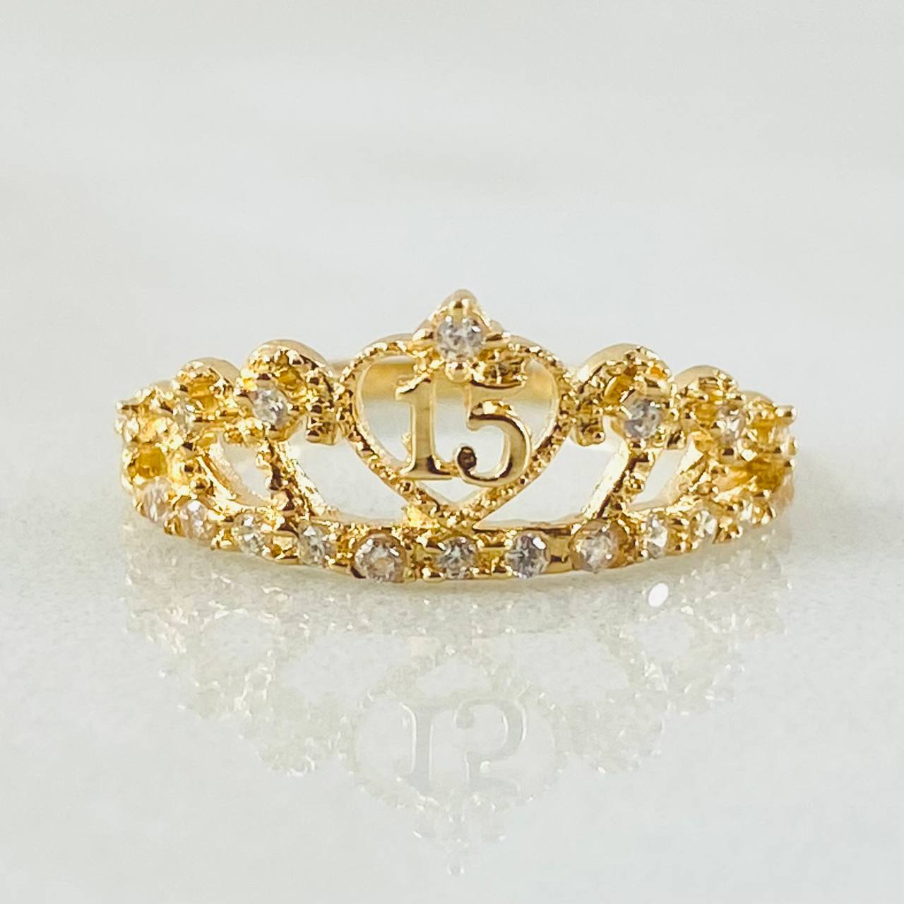 Ring 15s Pavonero 1.5gr / Size 4 3/4 / 18K Gold