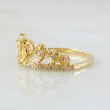 Ring 15s Pavonero 1.5gr / Size 4 3/4 / 18K Gold