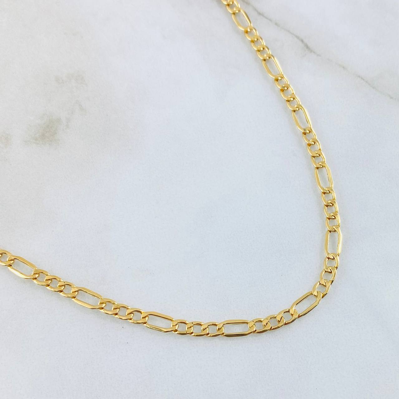 Figaro Chain 4.2gr / 19 3/4 in / 18K Gold +1 ©