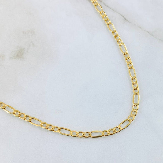 Cadena Figaro 8.05gr / 19 3/4 in / Oro Amarillo +1 18K