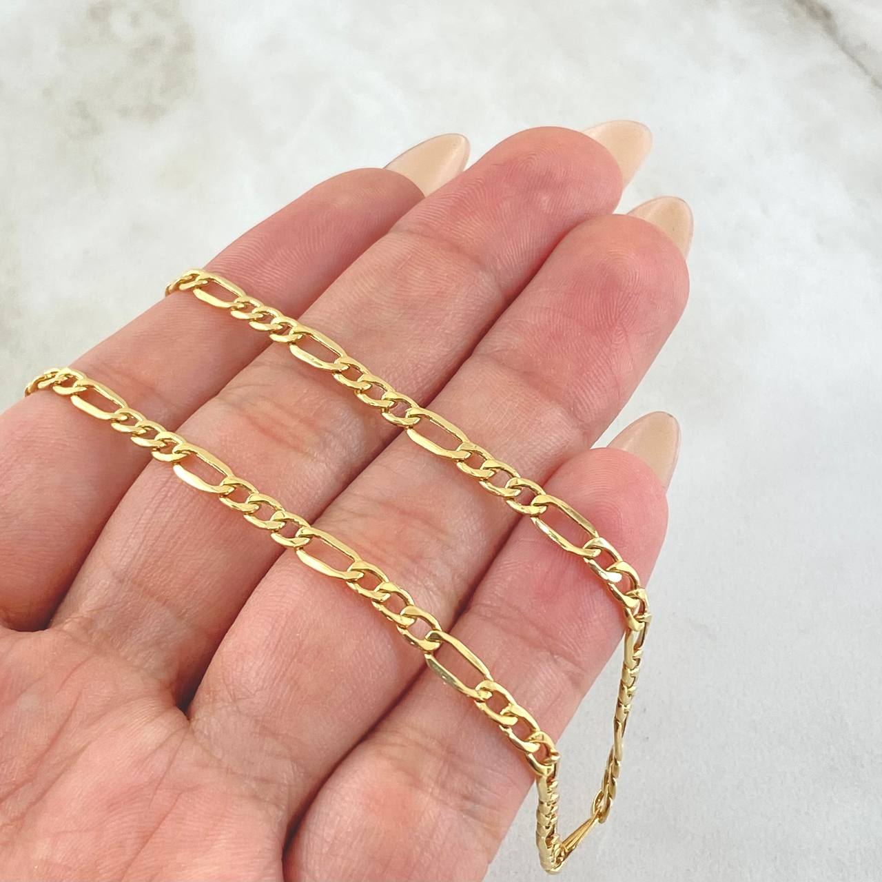 Figaro Chain 4.2gr / 19 3/4 in / 18K Gold +1 ©
