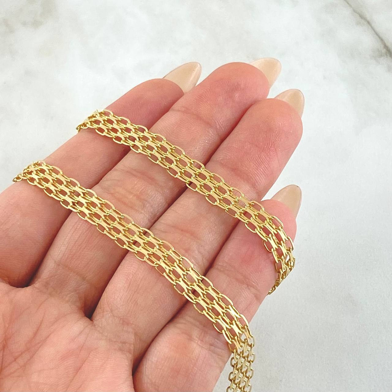 Bismark Chain 15.35gr / 23.5in / 18K Gold +1
