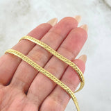 Flat Snake Chain 9.55gr / 23 1/2 in / 18K Gold +3 ©