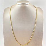 Flat Snake Chain 9.55gr / 23 1/2 in / 18K Gold +3 ©