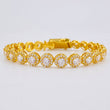 Pulso Tenis Circular 15.1g / 7 in / 7.05mm Plata Vermeil 925