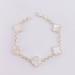 Adjustable Bracelet Classic Link Clover 8.45g / 7 3/4 in - 7 1/2 in / 4.5mm Silver 925