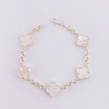 Adjustable Bracelet Classic Link Clover 8.45g / 7 3/4 in - 7 1/2 in / 4.5mm Silver 925