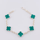 Adjustable Bracelet Classic Link Clover 7.9g / 7 3/4 in - 7 1/2 in / 4.5mm Silver 925