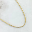 Rope Chain 3.6gr / 60cm / 2.1mm Yellow Gold +3 18K
