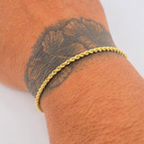 Pulso Lazo 1.3gr / 20.4cm / +3 Oro 18K &