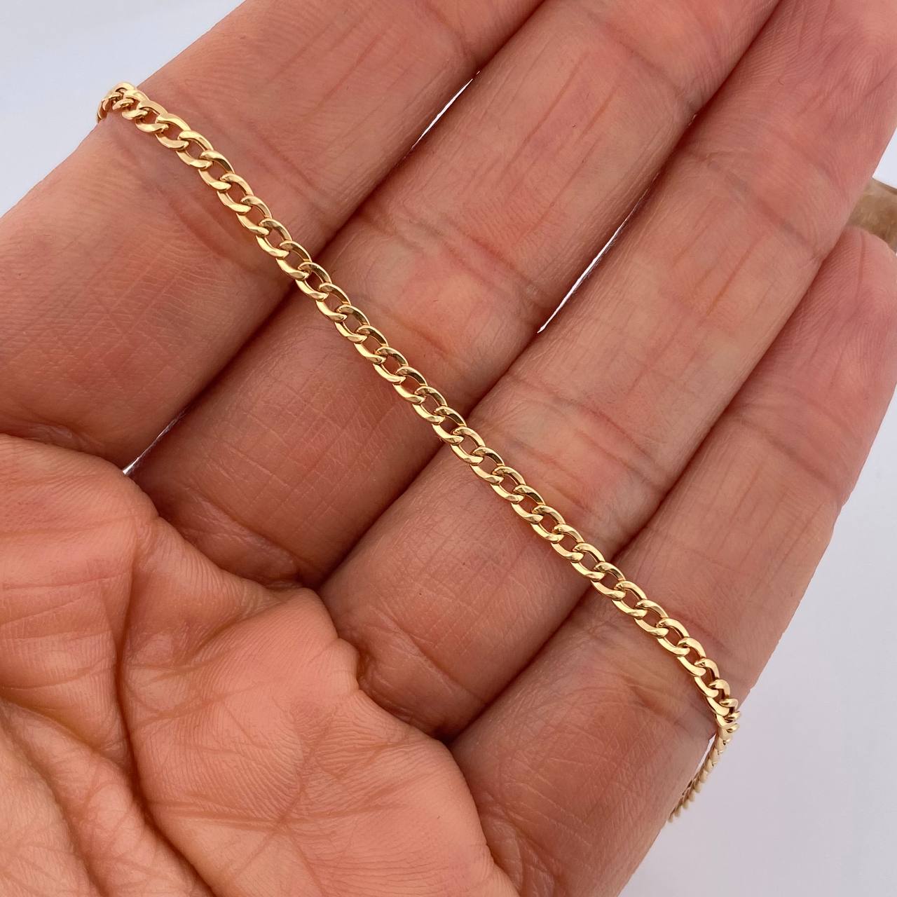 Pulso Cubano 1.05gr / 20.3cm / +1 Oro 18K &
