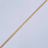 Pulso Escalera Plana 0.9gr / 19cm / +3 Oro 18K &