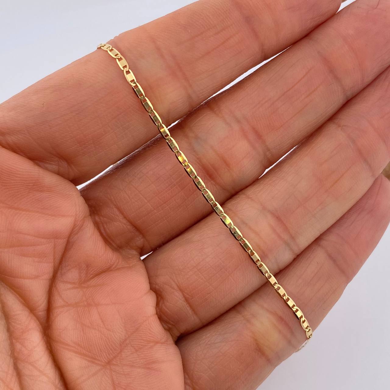 Pulso Escalera Plana 0.9gr / 19cm / +3 Oro 18K &