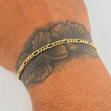 Figaro Bracelet 1.6gr / 7.7in / +1 18K Gold &