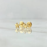 Topos Estrella 0.5gr / 5mm Lisas Oro Amarillo 18K *